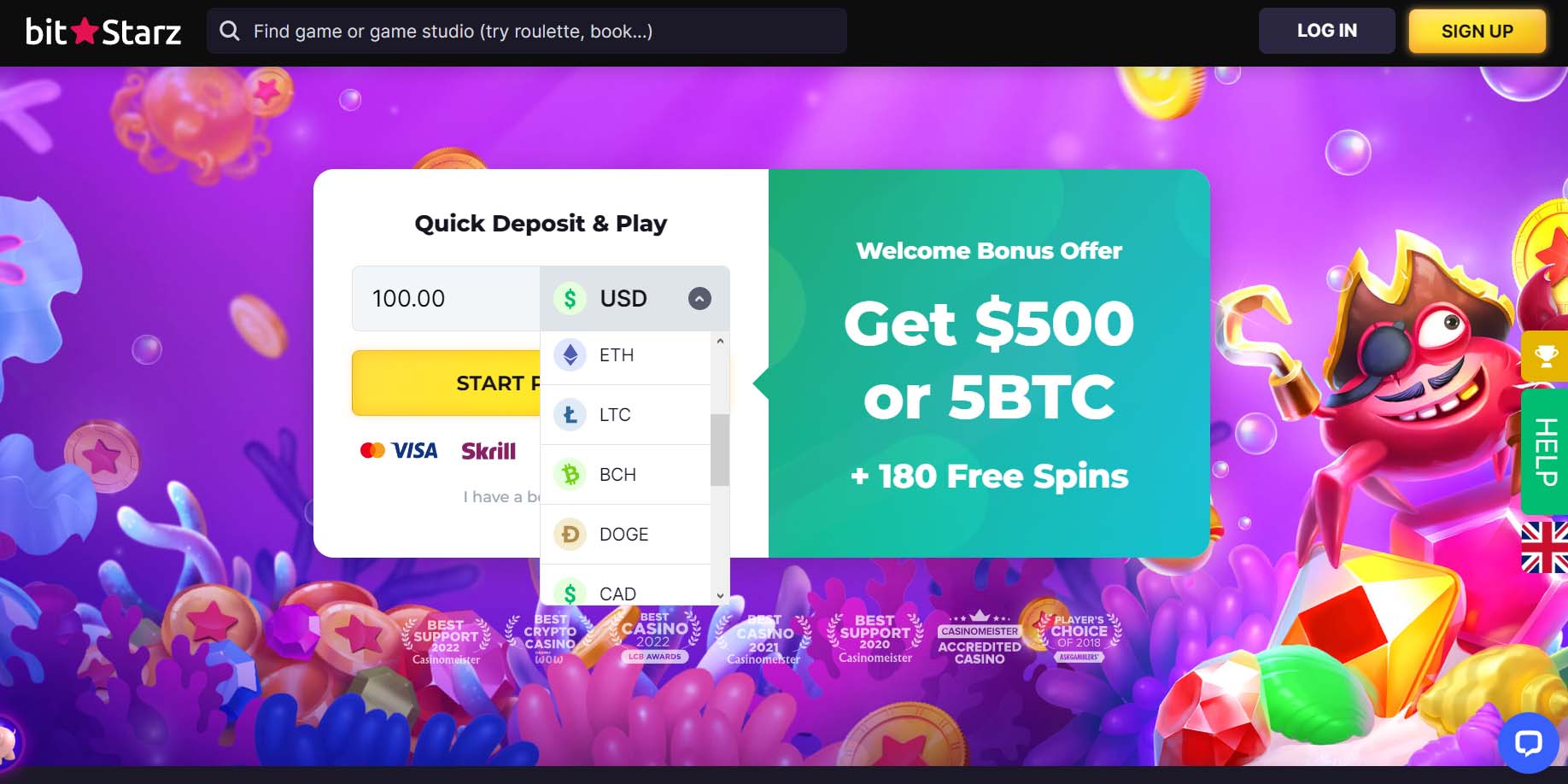 BitStarz Crypto Casino Review